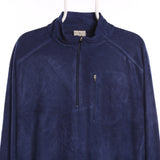 L.L.Bean 90's Quarter Zip Warm Fleece XLarge Blue