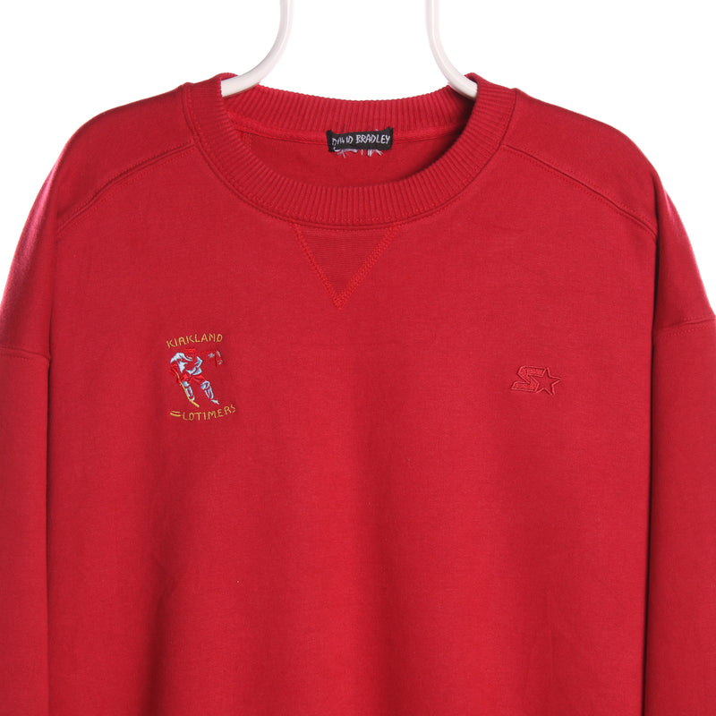 Starter 90's Crewneck Cotton Sweatshirt XXLarge (2XL) Red