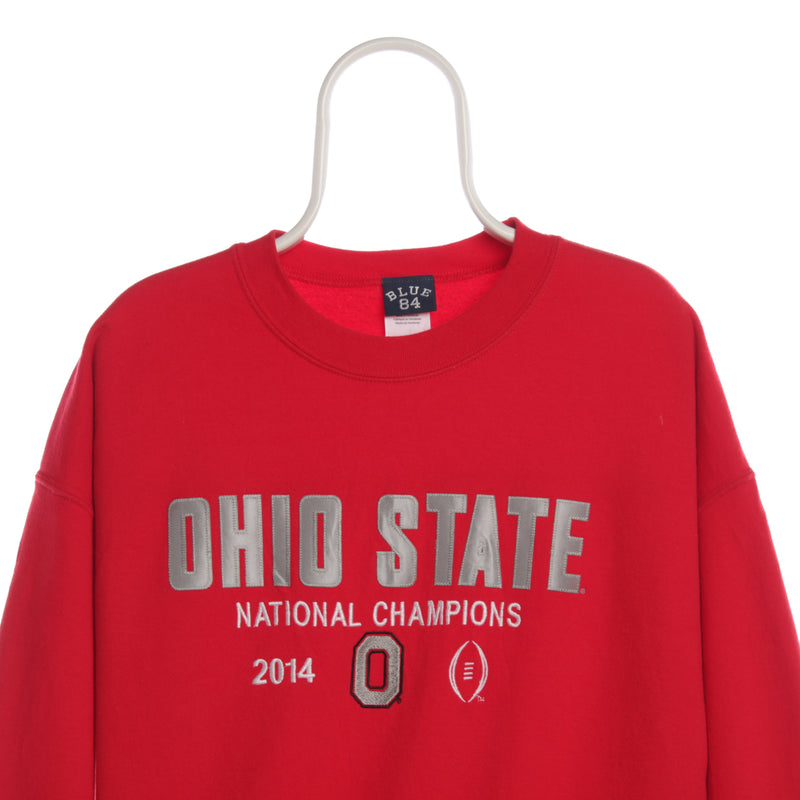 Unknown 90's Ohio State Crewneck Sweatshirt XLarge Red