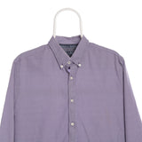 Tommy Hilfiger 90's Long Sleeve Button Up Check Shirt XLarge Purple