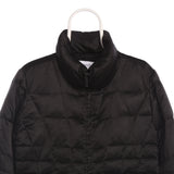 Calvin Klein 90's Full Zip Up Padded Puffer Jacket Women's Medium Black