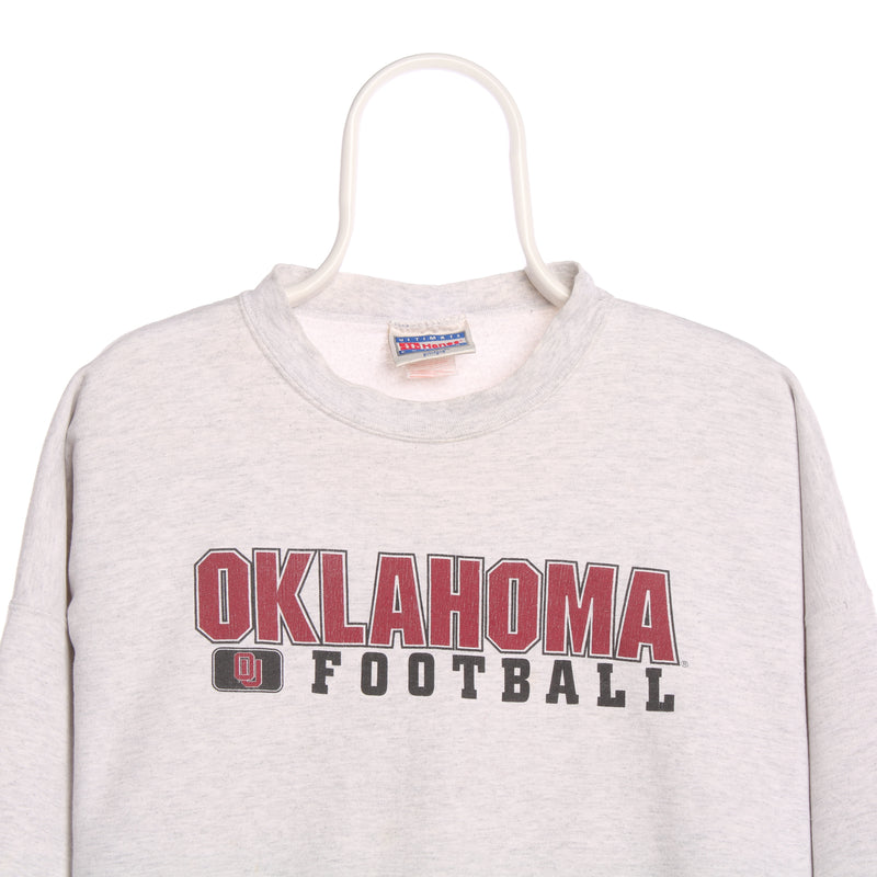 Hanes 90's Oklahoma Football State Sweatshirt XLarge Grey