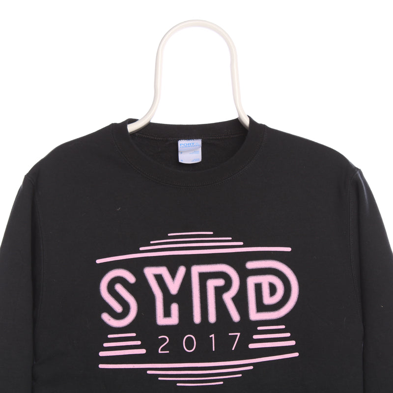 Port and Company 90's Syrd 2017 Crewneck Sweatshirt Small Black