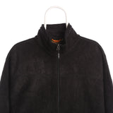 Timberland 90's Full Zip Up Fleece Jumper XLarge Black