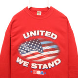 Fruit of the Loom 90's United We Stand Crewneck Sweatshirt XLarge Red