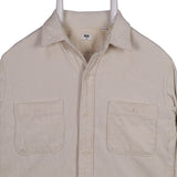 Uniqlo 90's Corduroy Long Sleeve Button Up Shirt XSmall White