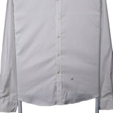 Tommy Hilfiger 90's Long Sleeve Button Up Plain Shirt XLarge White