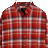 Pendleton 90's Long Sleeve Button Up Check Shirt Large Red
