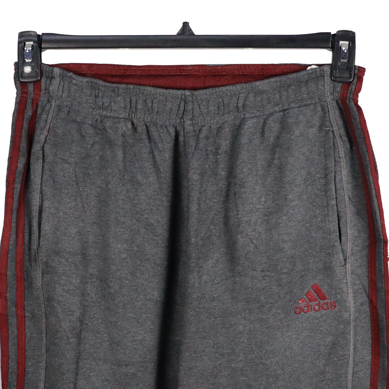 Adidas 90's Striped Elasticated Waistband Drawstrings Joggers / Sweatpants XLarge Grey