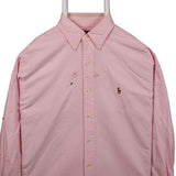 Polo Ralph Lauren 90's Long Sleeve Button Up Shirt Medium Pink