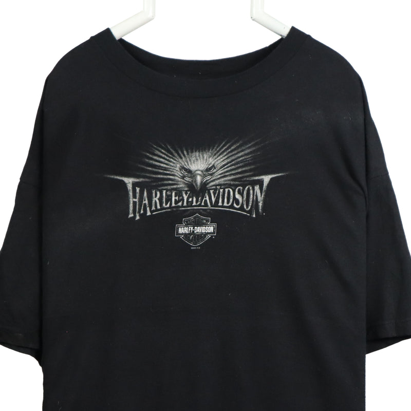 Harley Davidson 90's Harley Davidson Short Sleeve Back Print T Shirt XXLarge (2XL) Black