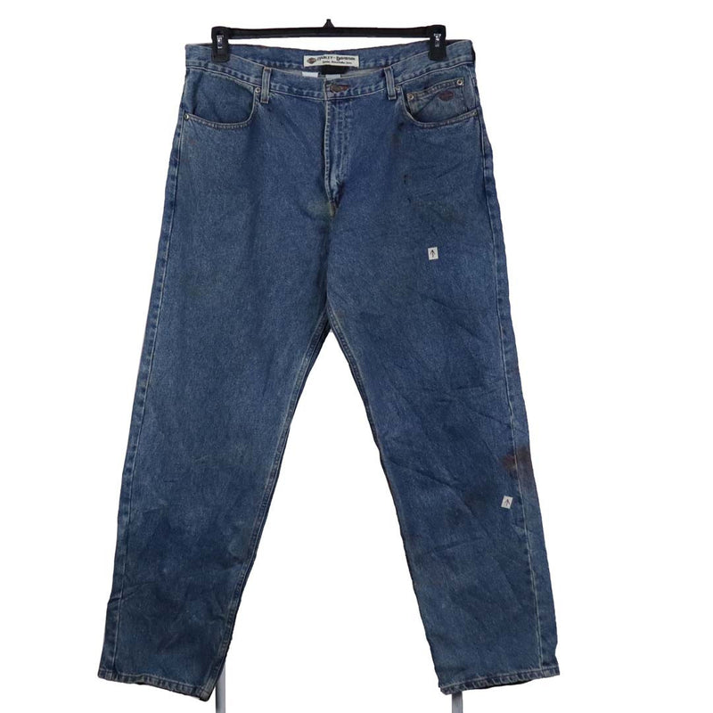 Harley Davidson 90's Baggy Denim Straight Leg Jeans / Pants 38 Blue