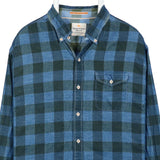 Tommy Bahama 90's Corduroy Long Sleeve Button Up Shirt Large Blue