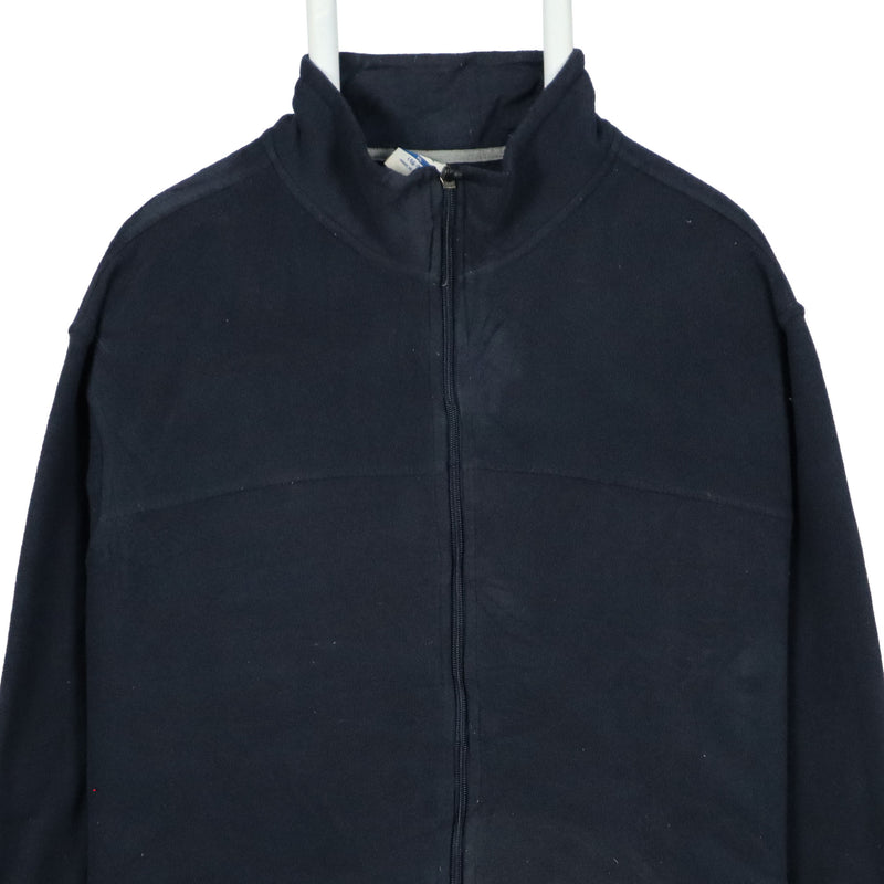 Starter 90's Zip Up Long Sleeve Fleece Jumper XLarge Navy Blue