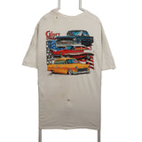 Gildan 90's Back Print Short Sleeve T Shirt XXLarge (2XL) White