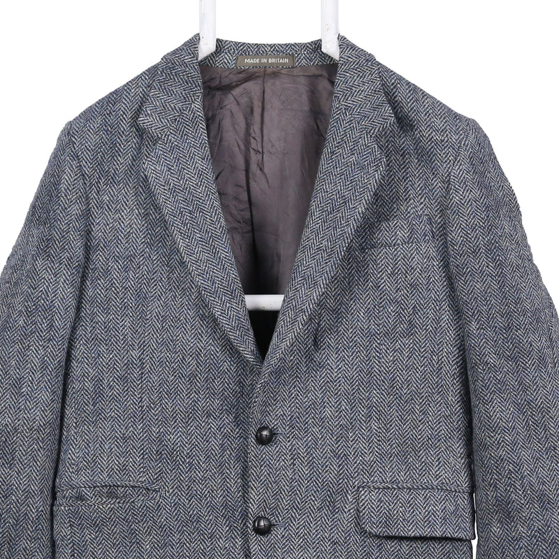 Harris Tweed 90's Tweed Wool Jacket Blazer 40 Grey