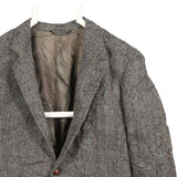 Harris Tweed 90's Tweed Wool Jacket Blazer 42 Black