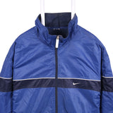 Nike 90's Full Zip Up Swoosh Windbreaker XLarge (missing sizing label) Blue