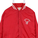 Auburn 90's College Coach Jacket Button Up Back Print Varsity Jacket XXLarge (2XL) Red