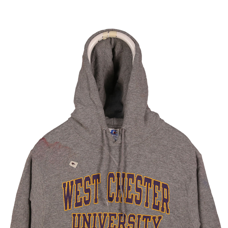 Russell Athletic 90's Drawstring Hooded Long Sleeve Pullover Hoodie Small Grey