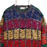 Tom Boy Clothing & co 90's Knitted Crewneck Jumper / Sweater XLarge Green