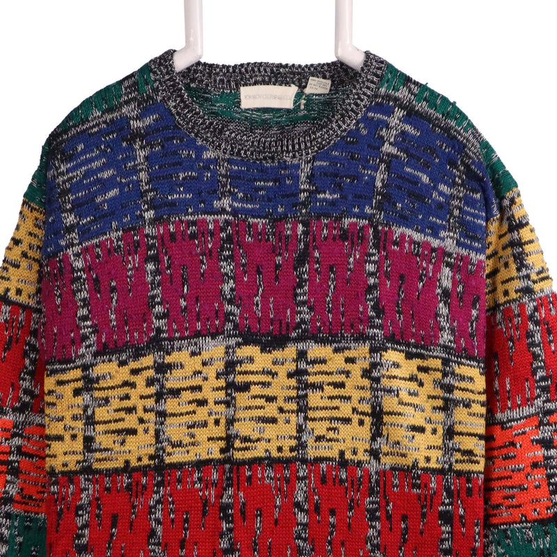 Tom Boy Clothing & co 90's Knitted Crewneck Jumper / Sweater XLarge Green