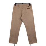 Wrangler 90's Baggy Chino Straight Leg Jeans / Pants 36 x 30 Beige Cream