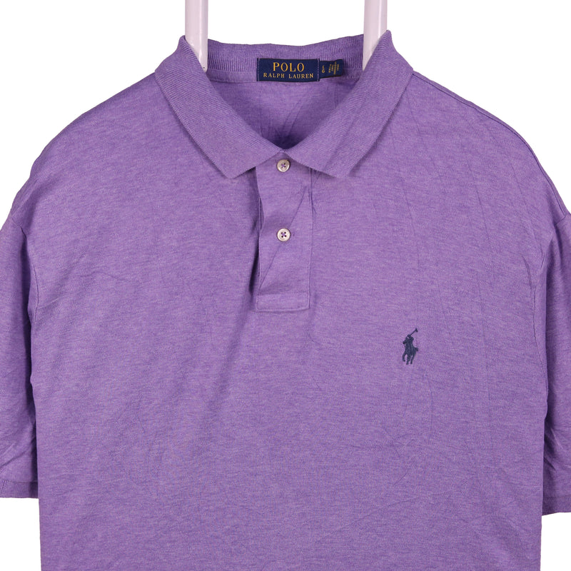 Polo Ralph Lauren 90's Short Sleeve Button Up Polo Shirt Large Purple