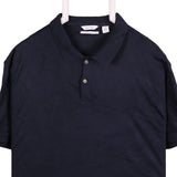 Calvin Klein 90's Short Sleeve Button Up Polo Shirt Large Black