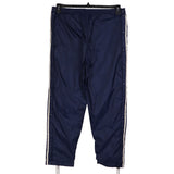 Adidas 90's Drawstring Elasticated Waistband Spellout Logo Joggers / Sweatpants Medium Navy Blue