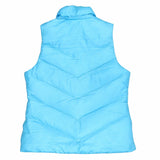 Adidas 90's Puffer Vest Zip Up Gilet 26 Turquoise Blue Green