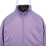 Columbia 90's Tracksuit Top Zip Up Fleece Jumper Small Purple