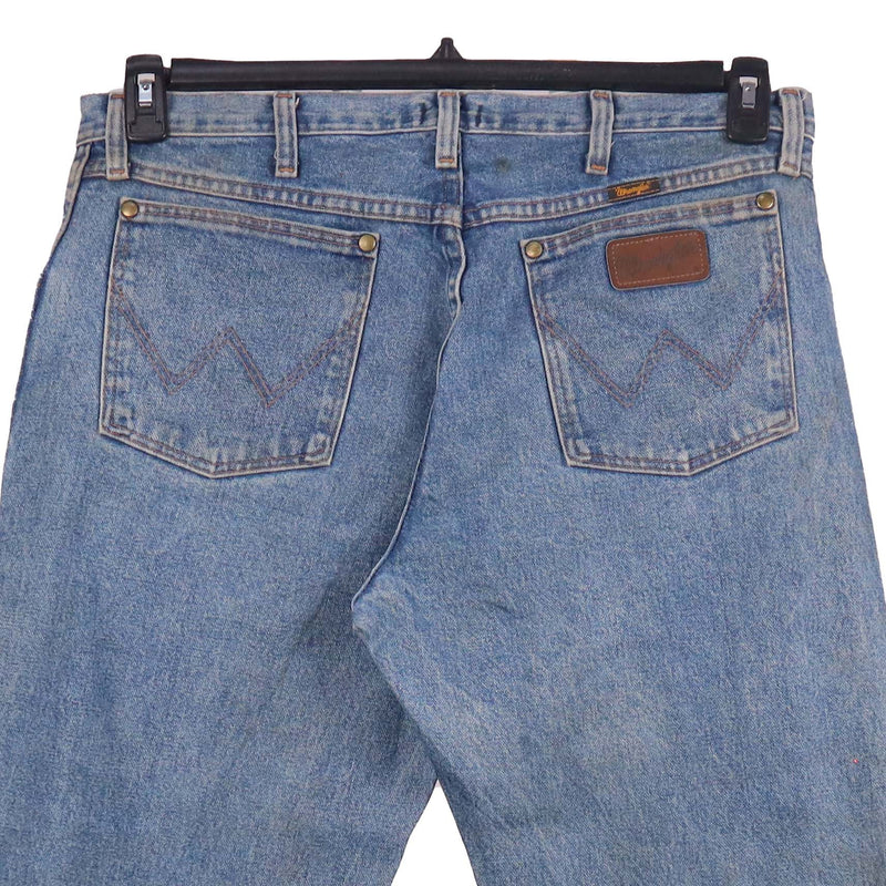 Wrangler 90's Baggy Denim Bootcut Jeans / Pants 34 x 32 Blue