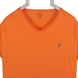 Polo Ralph Lauren 90's Short Sleeve Crewneck T Shirt Medium Orange