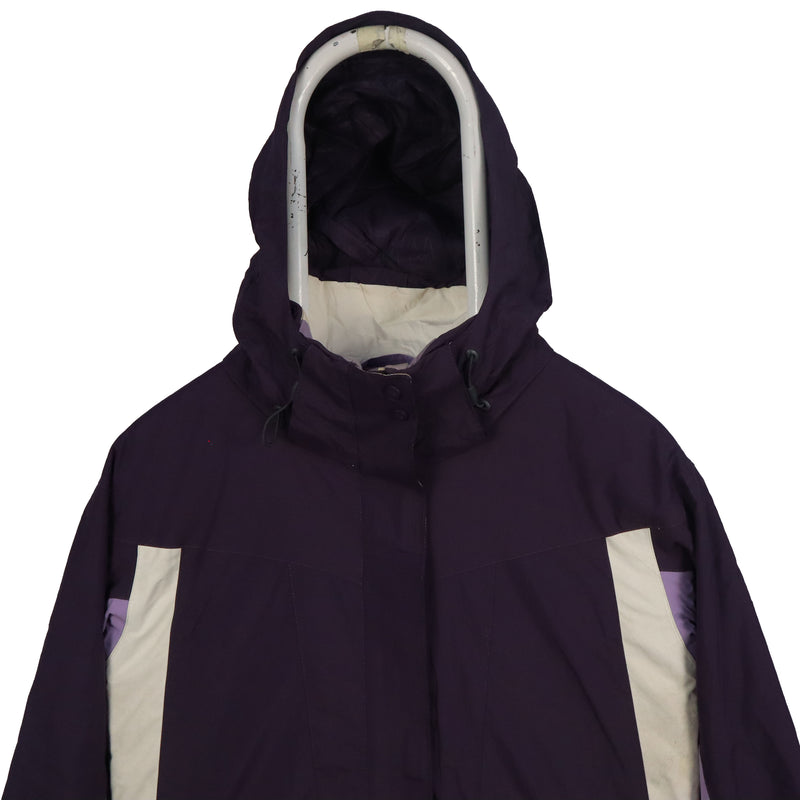 Columbia 90's Hooded Waterproof Zip Up Windbreaker Jacket Medium Purple