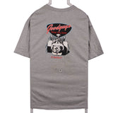 Gildan 90's GoodGuys Racing Spellout Logo Back Print T Shirt XLarge Grey