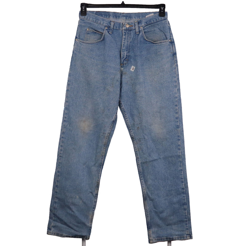 Wrangler 90's Denim Regular Fit Light Wash Straight Leg Jeans / Pants 32 x 32 Blue