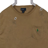 Polo Ralph Lauren 90's Short Sleeve Crewneck T Shirt Small Beige Cream