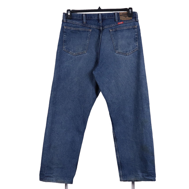 Wrangler 90's Denim Straight Leg Bootcut Jeans / Pants 36 x 32 Blue