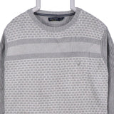 Nautica 90's Knitted Crewneck Jumper / Sweater XLarge Grey