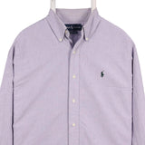 Ralph Lauren 90's Button Up Long Sleeve Shirt Large Purple