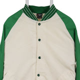 Aristo Jac 90's Nylon Shell Button Up Bomber Jacket XLarge Green