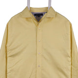 Tommy Hilfiger 90's Collared Button Up Long Sleeve Shirt Medium Yellow