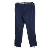 Adidas 90's Drawstring Elasticated Waistband Spellout Logo Joggers / Sweatpants Large Navy Blue