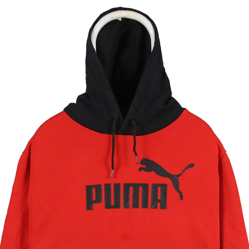 Puma 90's Hooded Pullover Long Sleeve Hoodie XLarge Black