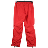 Adidas 90's Elasticated Waistband Drawstrings Straight Leg Nylon Sportswear Trousers / Pants Small Burgundy Red