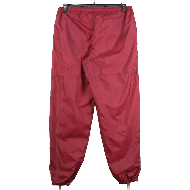 Nike 90's Nylon Sportswear cuffed Trousers / Pants XLarge Burgundy Red