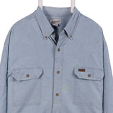 Carhartt 90's Button Up Long Sleeve Denim Shirt XLarge Blue
