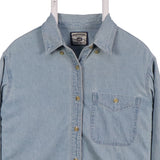 Lee 90's Long Sleeve Button Up Denim Shirt Medium Blue
