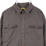 FieldnForest 90's Long Sleeve Button Up Shirt Large Grey